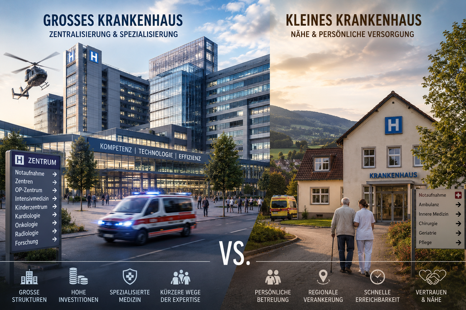 Zentralisierung im Gesundheitswesen – Zwischen Effizienz, Ökonomie und Versorgungsauftrag“ Serie in drei Teilen - 1 -