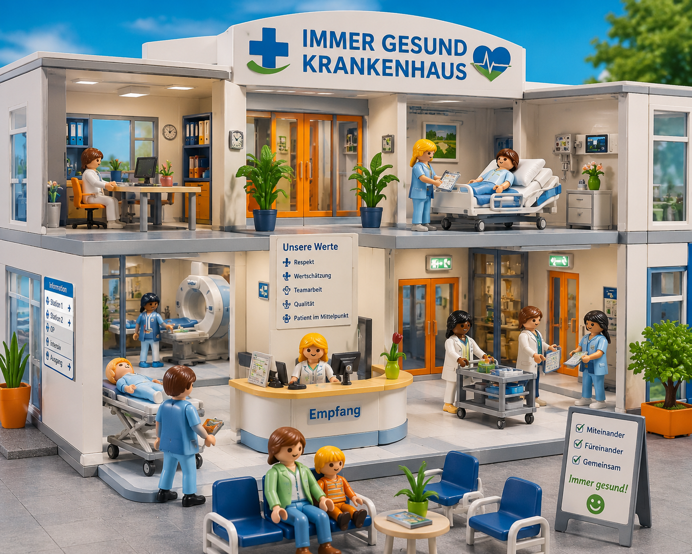 Das perfekte Krankenhaus gibt es wahrscheinlich nur bei Playmobil®…und manchmal im Lean-Land 😉