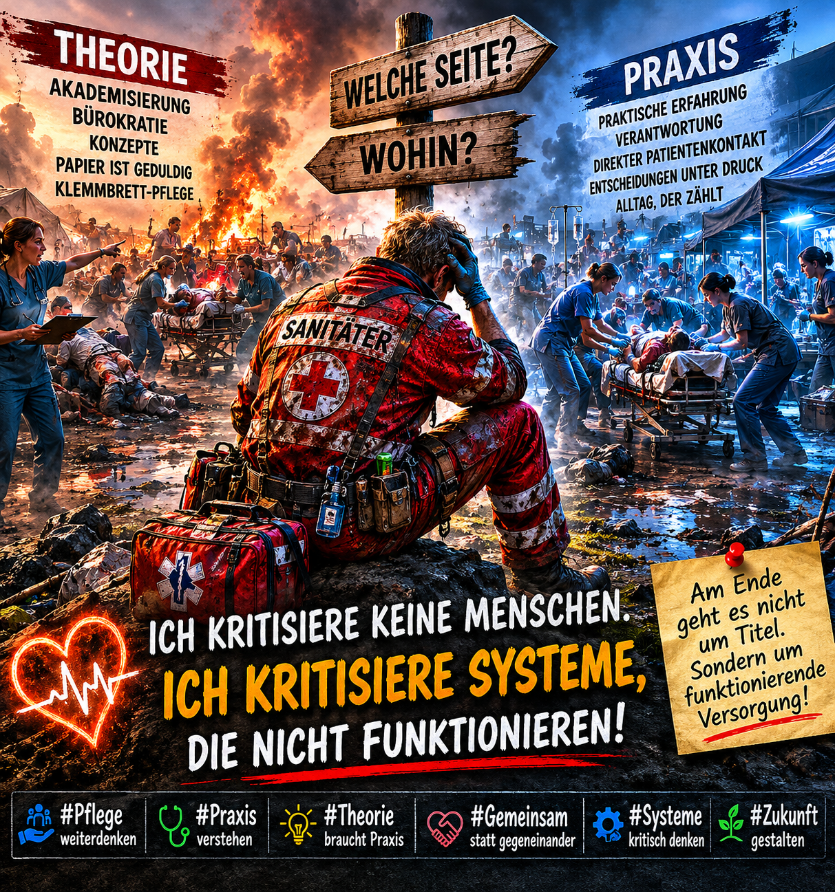Eine diplomierte Pflegekraft schrieb mir zu meinem letzten Beitrag einen kritischen Kommentar zum Thema Akademisierung der Pflege.