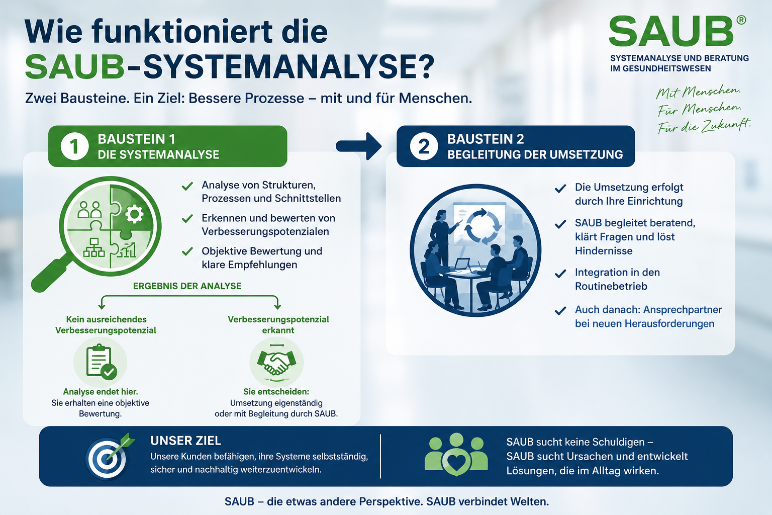 Wie funktioniert die SAUB-Systemanalyse?