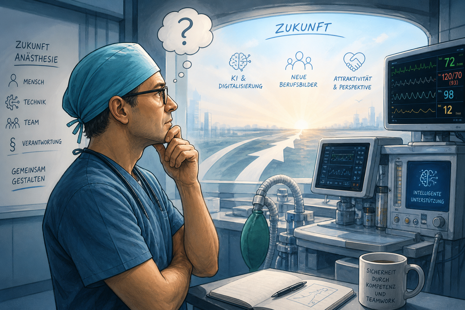 Anästhesie im Spannungsfeld von Hightech, Fachkräftemangel und Systemwandel