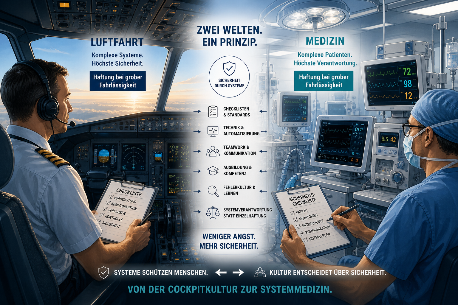 Nicht allein der Mensch am Arbeitsplatz darf letzter Haftungsträger bleiben, wenn Strukturen, Technik und Organisation seine Handlungsmöglichkeiten maßgeblich bestimmen.